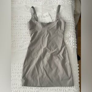ZARA- SMALL- brand new gray dress with tags